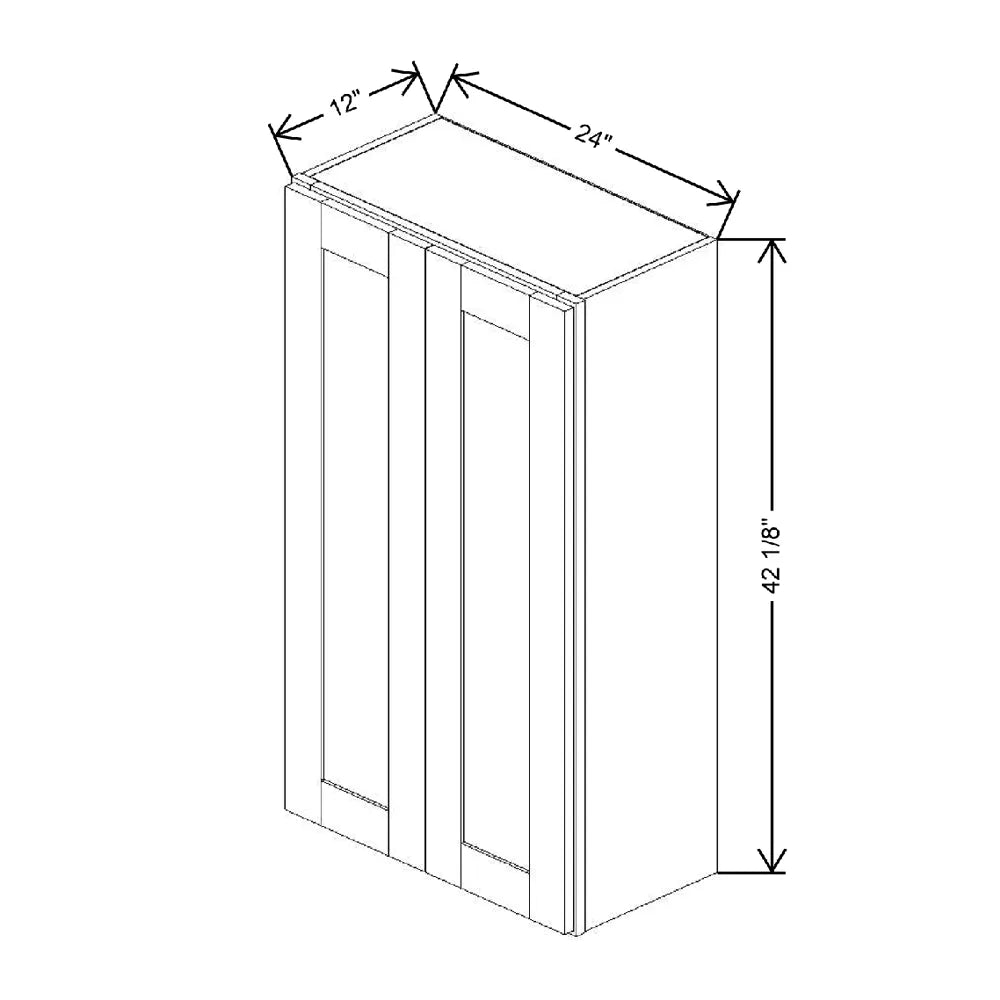 24" W X 42 1/8" H X 12" D Wall Cabinet