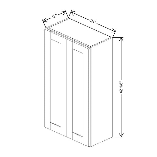 24" W X 42 1/8" H X 12" D Wall Cabinet