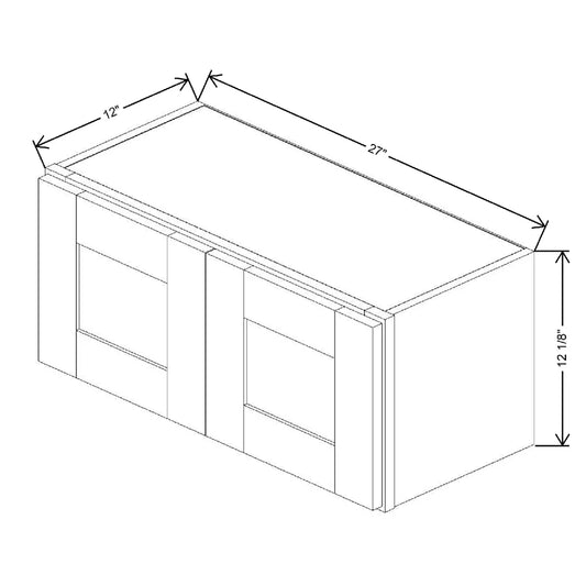 27" W X 12 1/8" H X 12" D Wall Cabinet