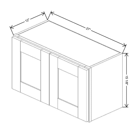 27" W X 15 1/8" H X 12" D Wall Cabinet