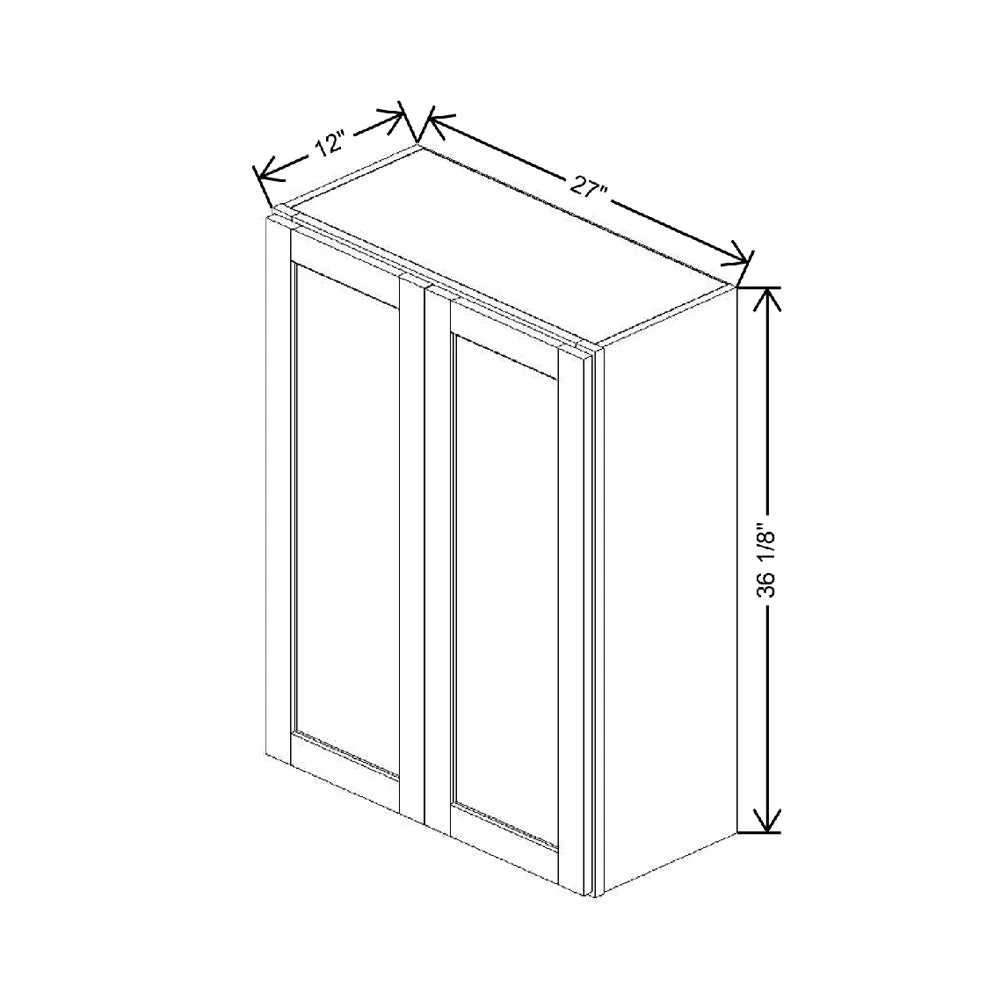 27" W X 36 1/8" H X 12" D Wall Cabinet