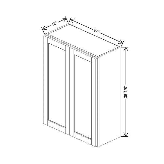 27" W X 36 1/8" H X 12" D Wall Cabinet