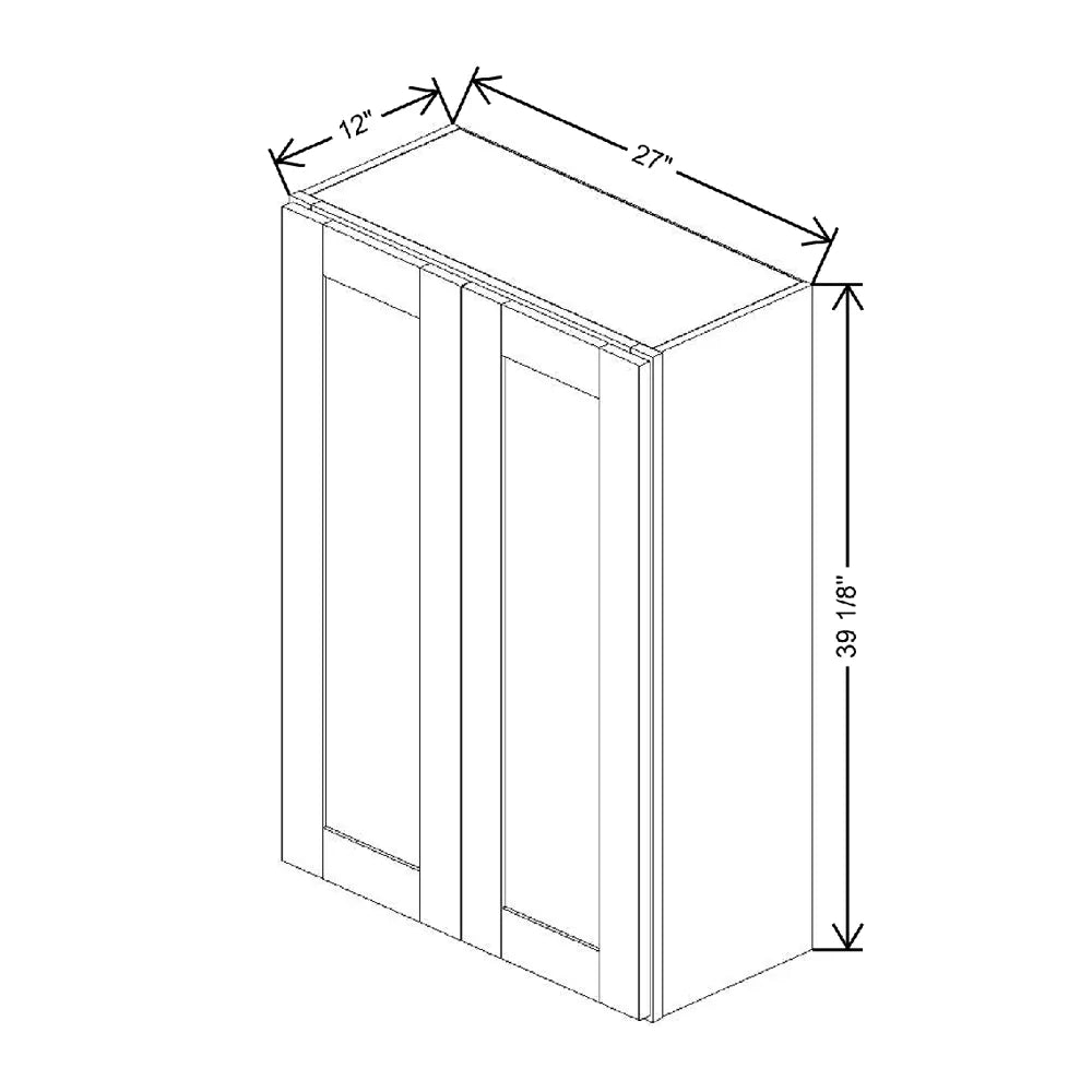 27" W X 39 1/8" H X 12" D Wall Cabinet