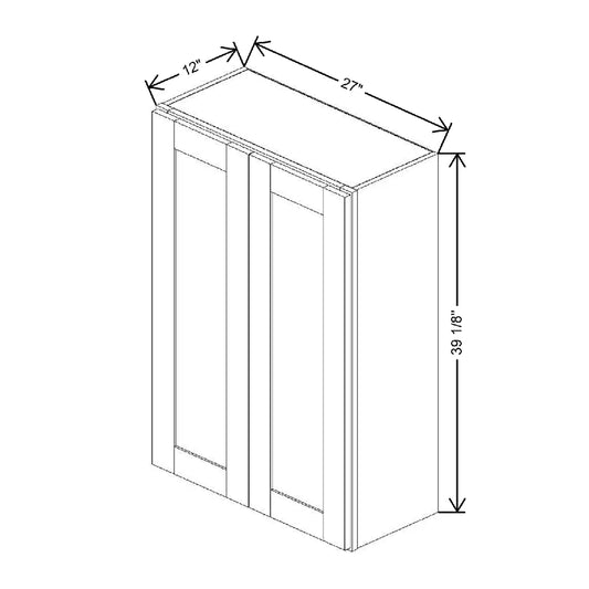 27" W X 39 1/8" H X 12" D Wall Cabinet