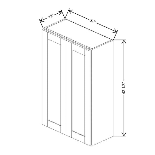 27" W X 42 1/8" H X 12" D Wall Cabinet