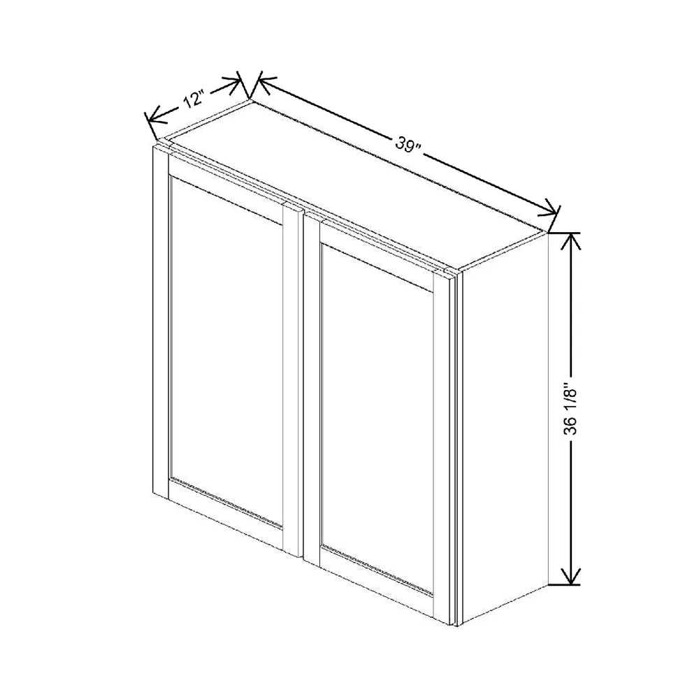 39" W X 36 1/8" H X 12" D Wall Cabinet