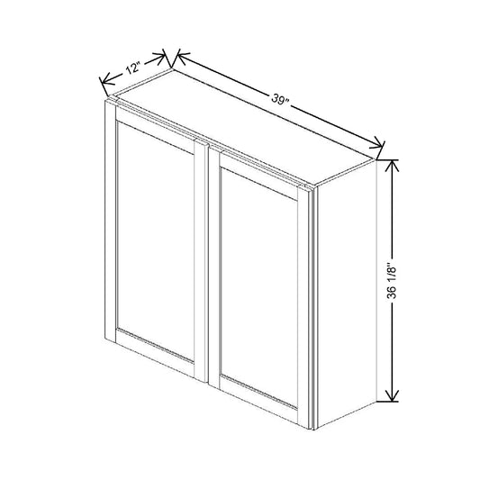 39" W X 36 1/8" H X 12" D Wall Cabinet