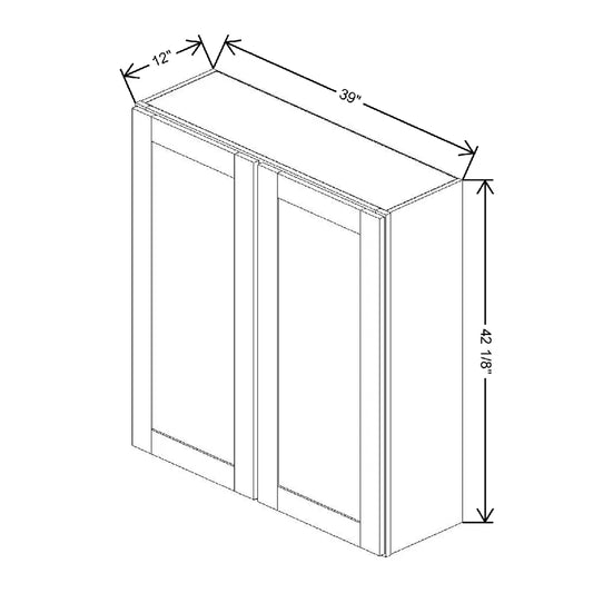 39" W X 42 1/8" H X 12" D Wall Cabinet