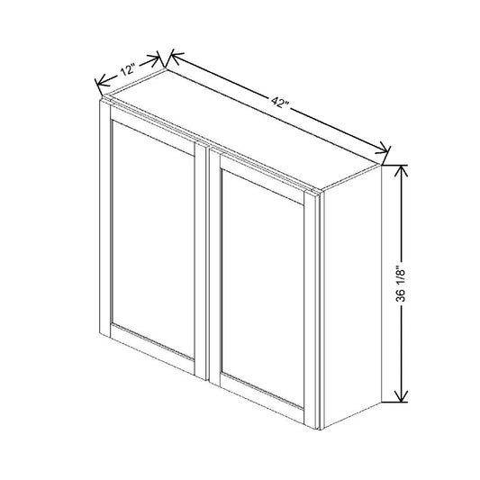 42" W X 36 1/8" H X 12" D Wall Cabinet