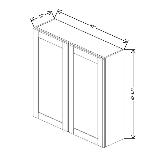 42" W X 42 1/8" H X 12" D Wall Cabinet