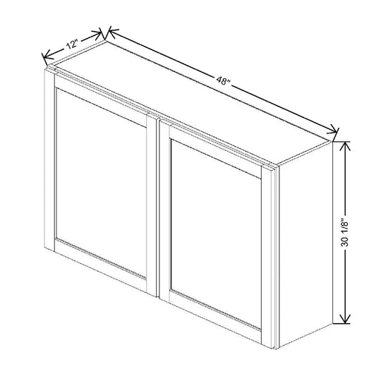 48" W X 30 1/8" H X 12" D Wall Cabinet