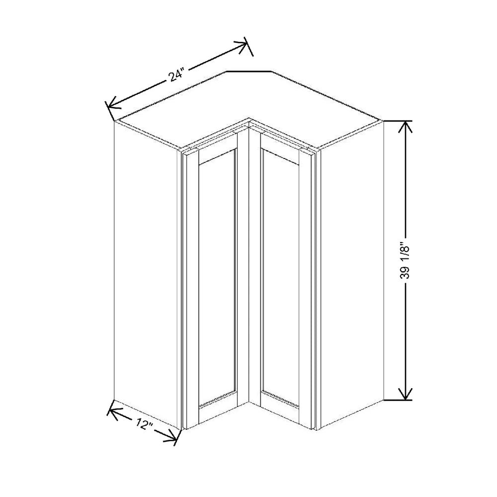 24" W X 39 1/8" H X 12" D Wall Easy Reach Cabinet