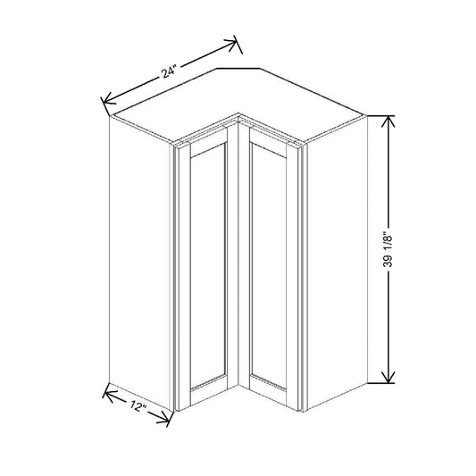 24" W X 39 1/8" H X 12" D Wall Easy Reach Cabinet