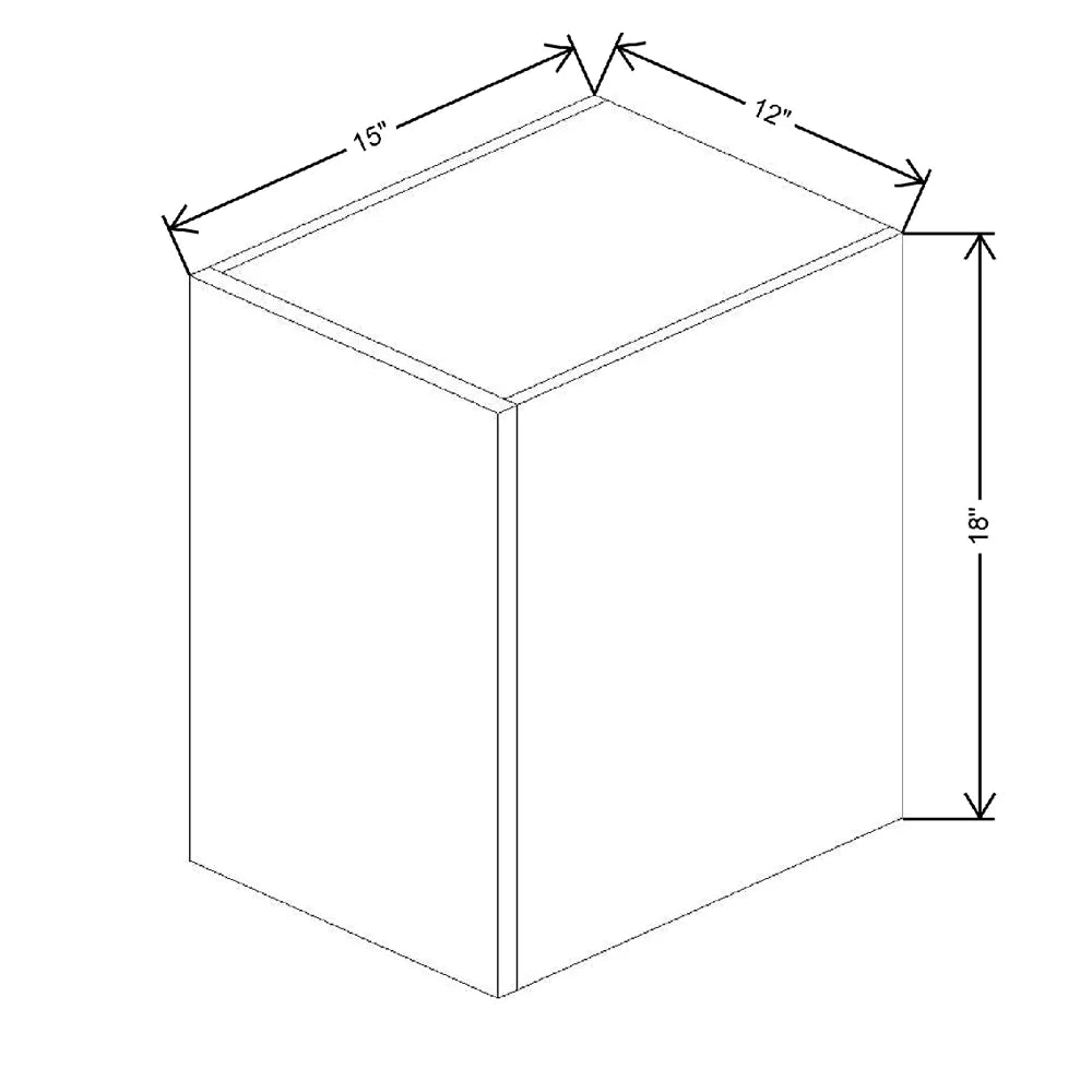 12" W X 18" H X 15" D Wall Plain Box Filler