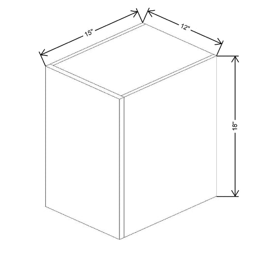 12" W X 18" H X 15" D Wall Plain Box Filler